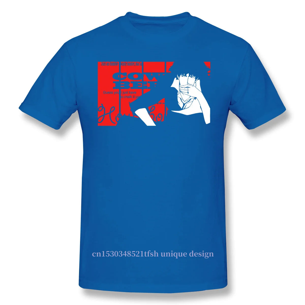 Men Space Cowboy Bebop Anime Black T-Shirt SpikeMan Pure Cotton Tees Harajuku Daily life
Men Space Cowboy Bebop Anime Black T-Shirt SpikeMan Pure Cotton Tees Harajuku Daily life