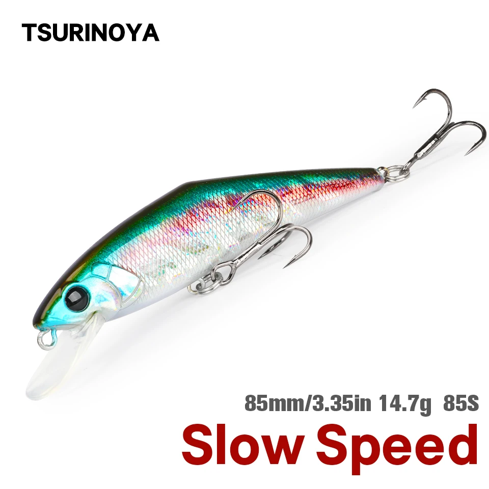 Tsurinoya 85 мм 14,7 г, медленная скорость, Тонущая приманка в форме гольяна, 6 # тройные Крючки, искусственная форель, искусственная рыба, воблер
Tsurinoya 85 мм 14,7 г, медленная скорость, Тонущая приманка в форме гольяна, 6 # тройные Крючки, искусственная форель, искусственная рыба, воблер