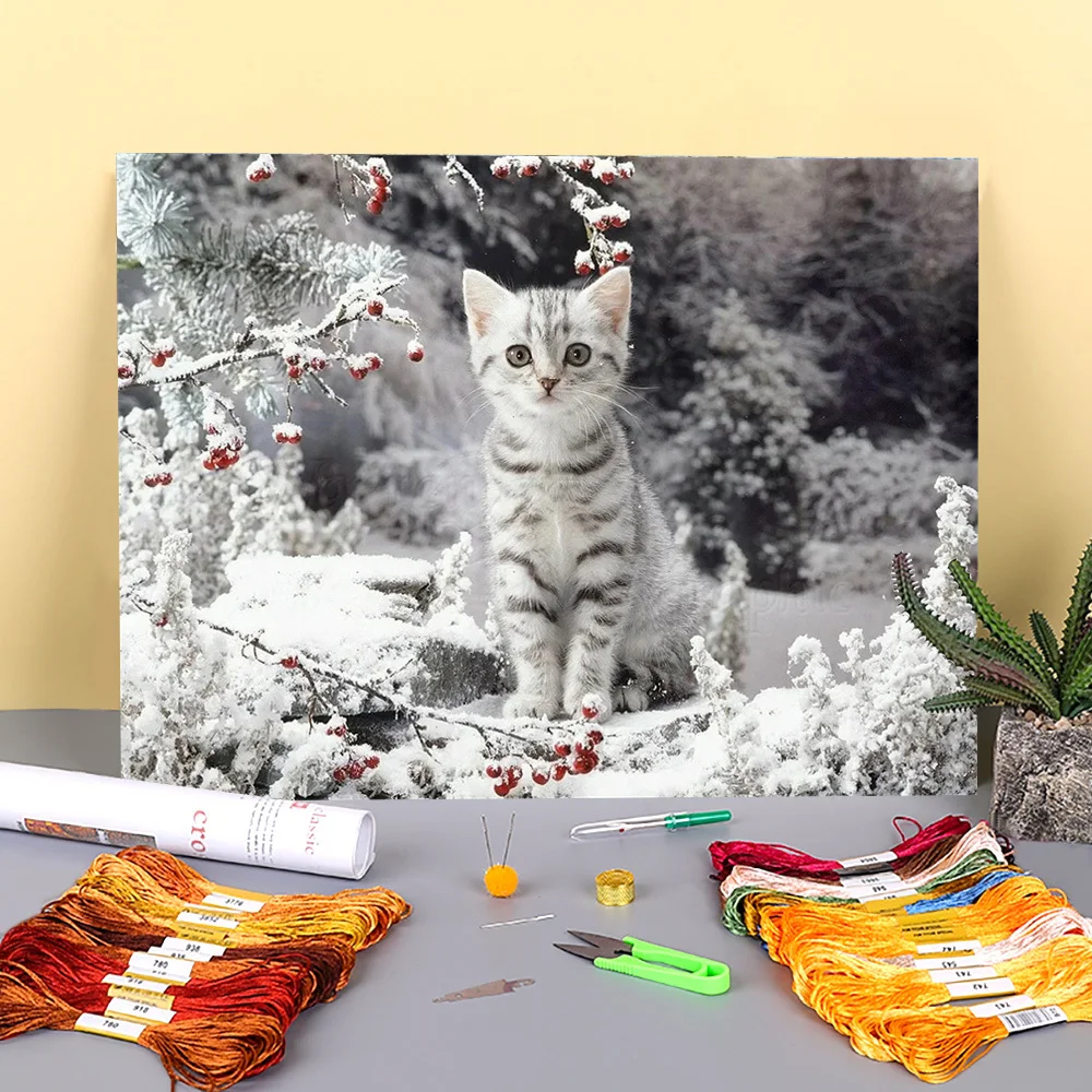 Кота зимняя животных с напечатаным холстом 11CT вышивки крестом DMC нити ручная работа хобби ремесла разные
Кота зимняя животных с напечатаным холстом 11CT вышивки крестом DMC нити ручная работа хобби ремесла разные
