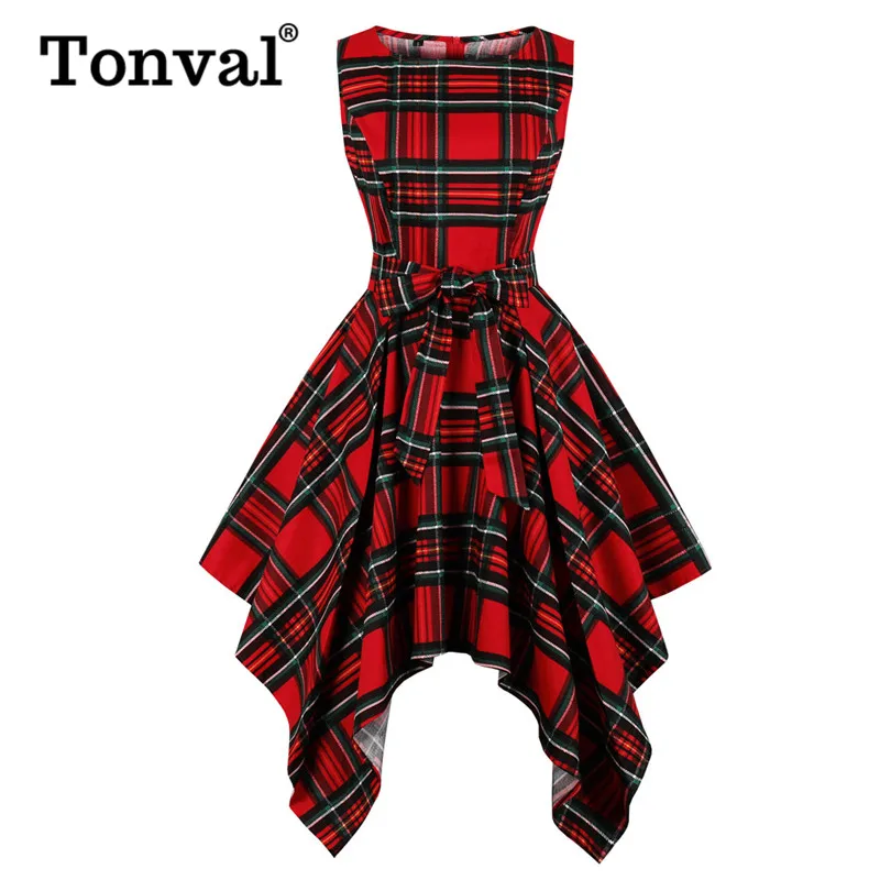 Женское длинное платье в клетку Tonval, летнее асимметричное красное вечерние миди без рукавов, с высокой талией и поясом
Женское длинное платье в клетку Tonval, летнее асимметричное красное вечерние миди без рукавов, с высокой талией и поясом