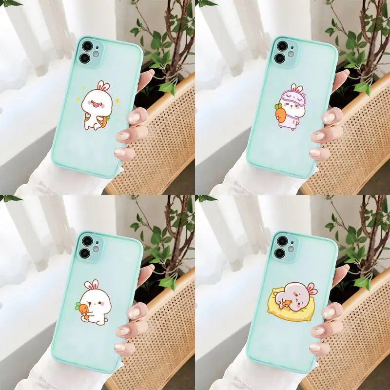 Cartoon cute rabbit Phone Cases Matte For iPhone 12 11 Pro XS Max XR X 8 7 Plus Camera Protection Bumper cover
Cartoon cute rabbit Phone Cases Matte For iPhone 12 11 Pro XS Max XR X 8 7 Plus Camera Protection Bumper cover