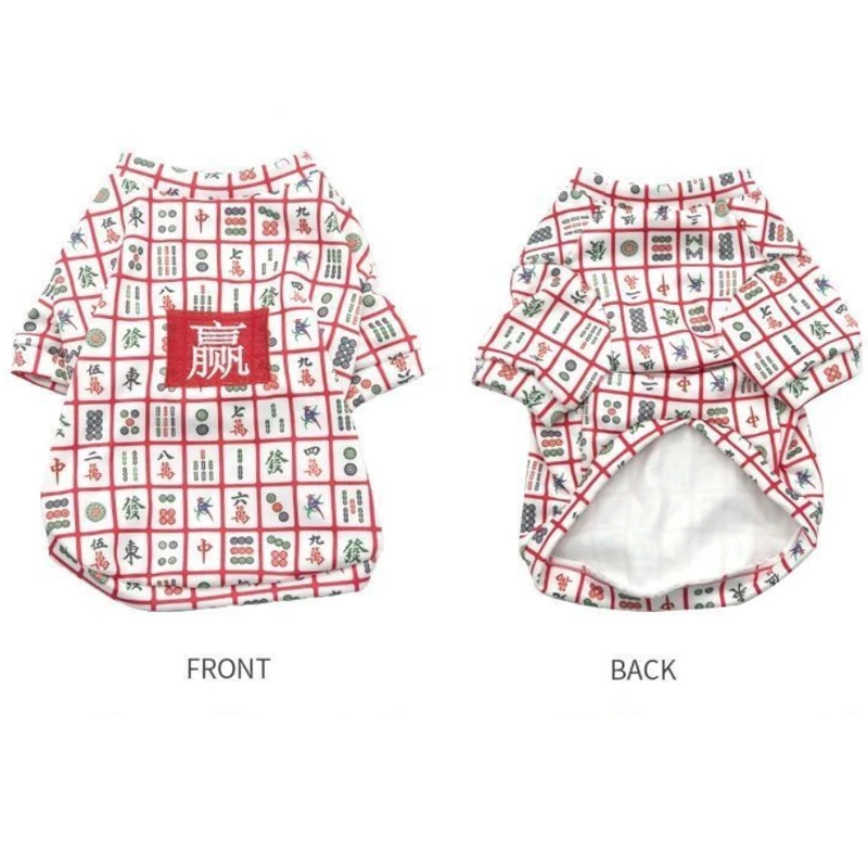 Mahjong cat and dog clothes autumn winter pet clothes warm breathable outdoor protective clothes for small medium-sized dogs
Mahjong cat and dog clothes autumn winter pet clothes warm breathable outdoor protective clothes for small medium-sized dogs