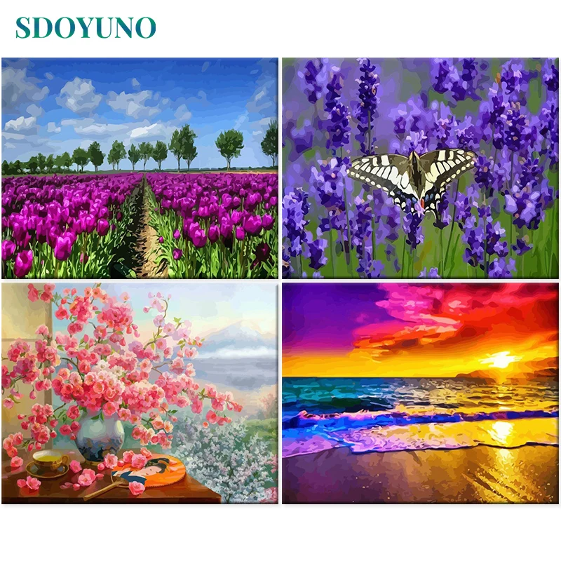 SDOYUNO 60x75cm Painting By Numbers Kits Flowers Frame Paint By Numbers DIY Seascape Sunnet Scenery Handpaint Canvas Painting
SDOYUNO 60x75cm Painting By Numbers Kits Flowers Frame Paint By Numbers DIY Seascape Sunnet Scenery Handpaint Canvas Painting