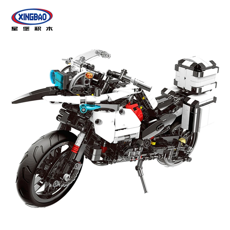 XINGBAO 03019 подлинный патрульный мотоцикл, набор строительных блоков для детей, DIY Кирпичи, строительный подарок на Новый год 
XINGBAO 03019 подлинный патрульный мотоцикл, набор строительных блоков для детей, DIY Кирпичи, строительный подарок на Новый год