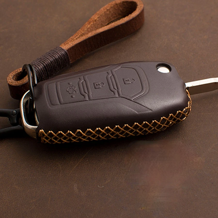 1X Genuine Leather Car Key Case Key Cover Holder Fob For Ford fusion Mondeo EVEREST Ecosport Ranger Escape Car Styling
1X Genuine Leather Car Key Case Key Cover Holder Fob For Ford fusion Mondeo EVEREST Ecosport Ranger Escape Car Styling