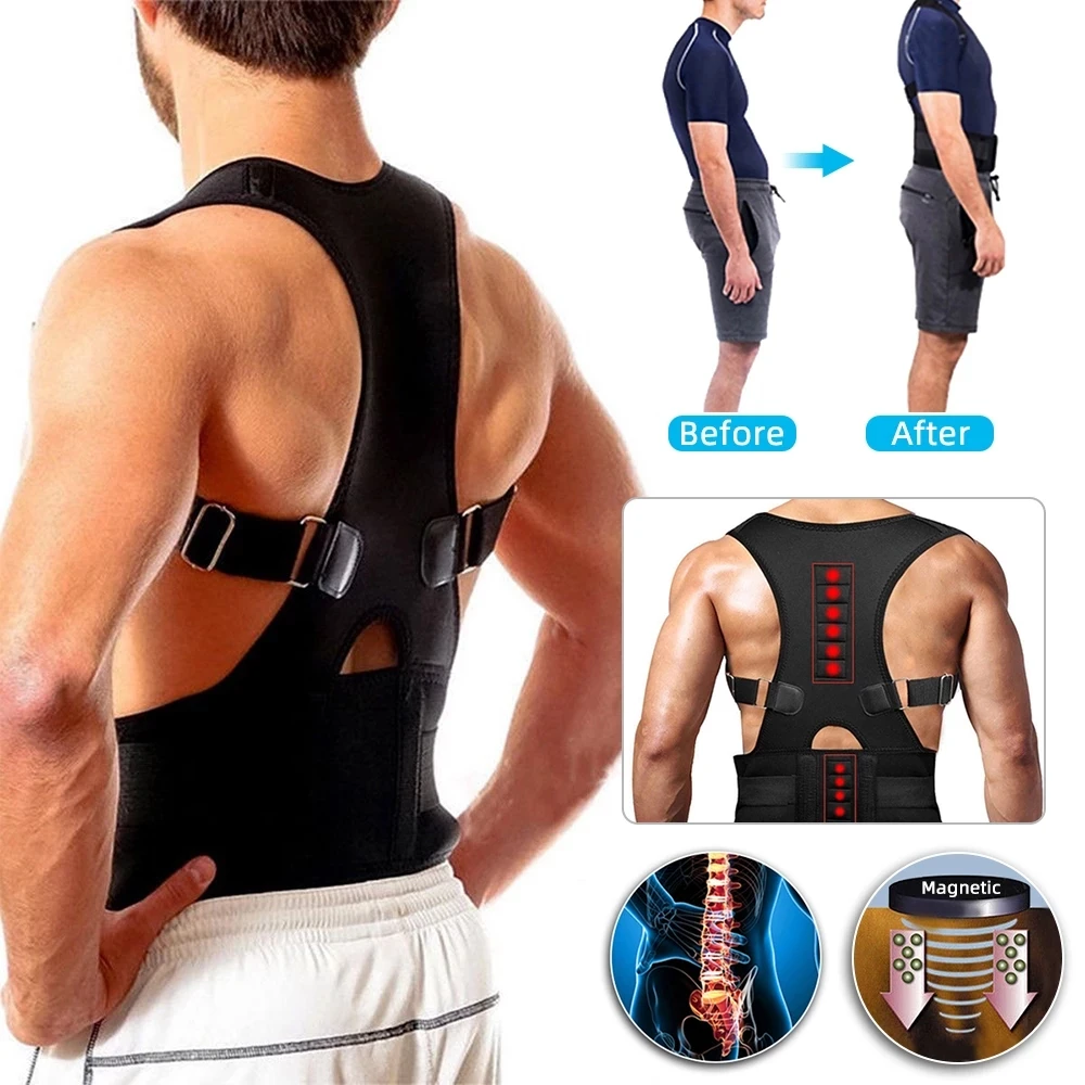 Adjustable Magnetic Posture Corrector Corset Back Brace Back Belt Lumbar Support Straight Corrector for Men Women S-XXL
Adjustable Magnetic Posture Corrector Corset Back Brace Back Belt Lumbar Support Straight Corrector for Men Women S-XXL