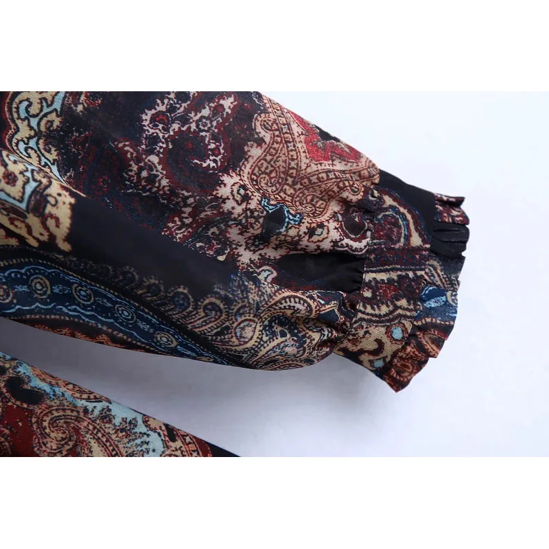 Vintage Chic Print Bow Sashes Mini Chiffon Dress Women Fashion O-Neck Long Sleeve Dresses Vestidos Mujer
Vintage Chic Print Bow Sashes Mini Chiffon Dress Women Fashion O-Neck Long Sleeve Dresses Vestidos Mujer
