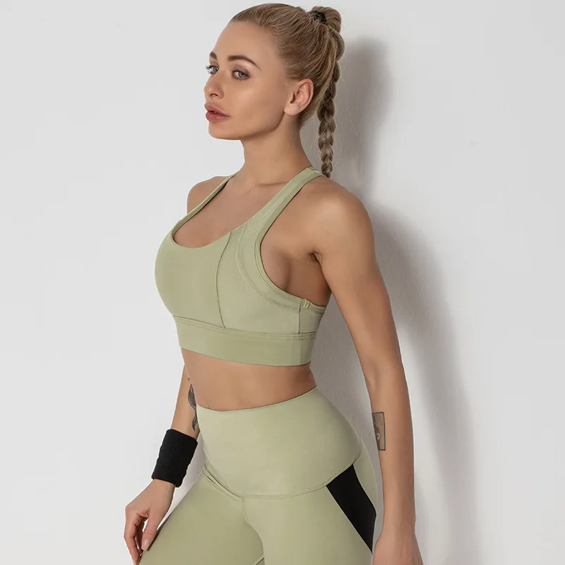 New Mesh Stitching Breathable High Elastic Gathered Running Yoga Fitness Bra Women Push Up Comfortable Gym Vest Sports Underwear
New Mesh Stitching Breathable High Elastic Gathered Running Yoga Fitness Bra Women Push Up Comfortable Gym Vest Sports Underwear