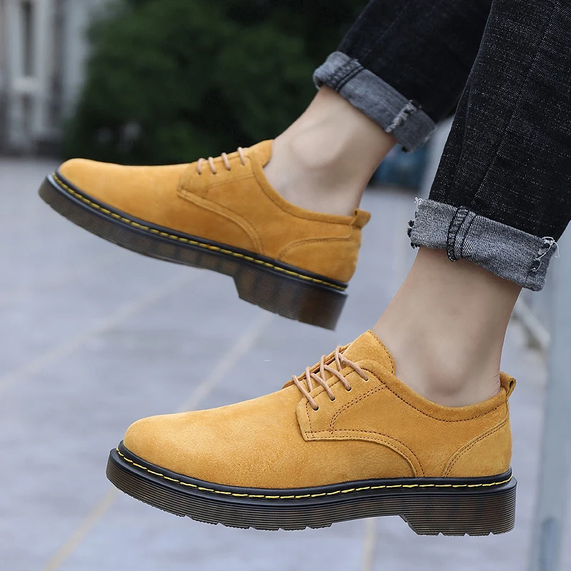 Mens Shoes Cow Suede Leather British Style New Fashion Business Casual Adulto Shoes Men Oxfords Non-slip Comfortable Ankle Boots
Mens Shoes Cow Suede Leather British Style New Fashion Business Casual Adulto Shoes Men Oxfords Non-slip Comfortable Ankle Boots