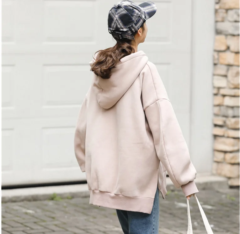Oversized Hoodies Blue Hooded Coat Thick Warm Fleece Pullovers Solid Color Loose Sweatshirt Long Sleeve Autumn Winter Tracksuit
Oversized Hoodies Blue Hooded Coat Thick Warm Fleece Pullovers Solid Color Loose Sweatshirt Long Sleeve Autumn Winter Tracksuit
