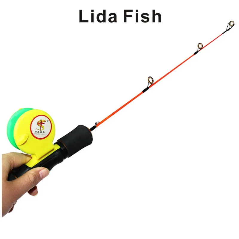 Lida Fish бренд короткий секционный твердый ледяной Удочка зимняя 45 80 см три размера +