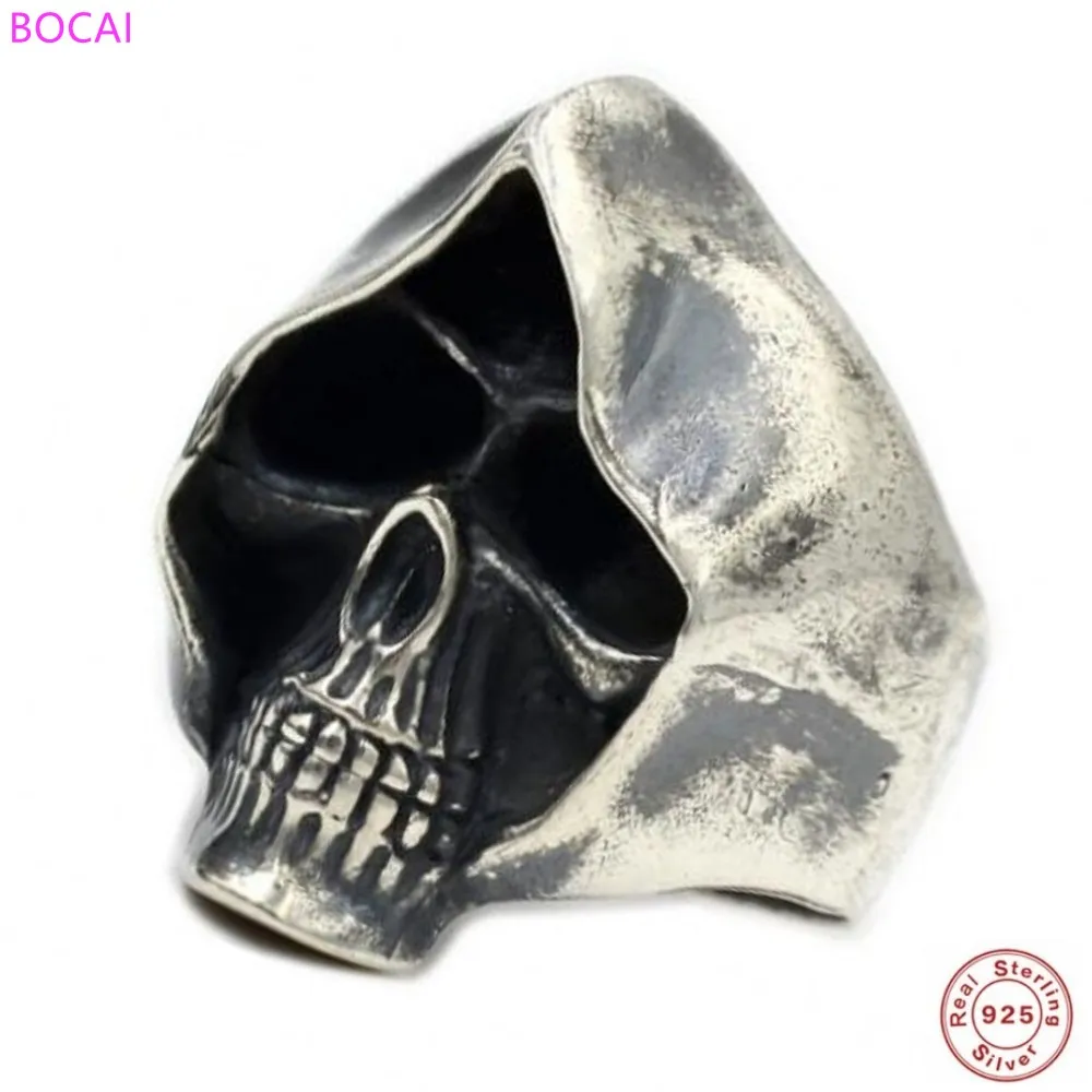 Death Rings S925 Pure Silver Thai Silver Hand Grinding Do Old Retro Mysterious Punk Personality Men's Skull Rings For Men
Death Rings S925 Pure Silver Thai Silver Hand Grinding Do Old Retro Mysterious Punk Personality Men's Skull Rings For Men