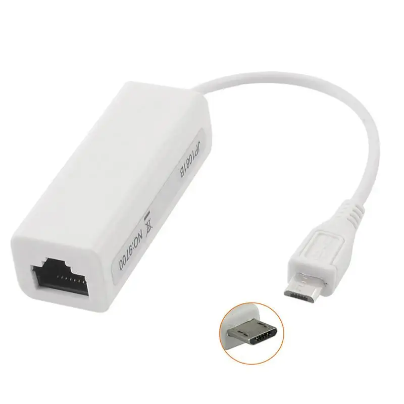 Micro USB 2.0 To Ethernet Lan RJ45 Network Card RD9700 Chip 10M/100Mbps Connection Rate Support Windows 98SE.2000.ME.XP
Micro USB 2.0 To Ethernet Lan RJ45 Network Card RD9700 Chip 10M/100Mbps Connection Rate Support Windows 98SE.2000.ME.XP