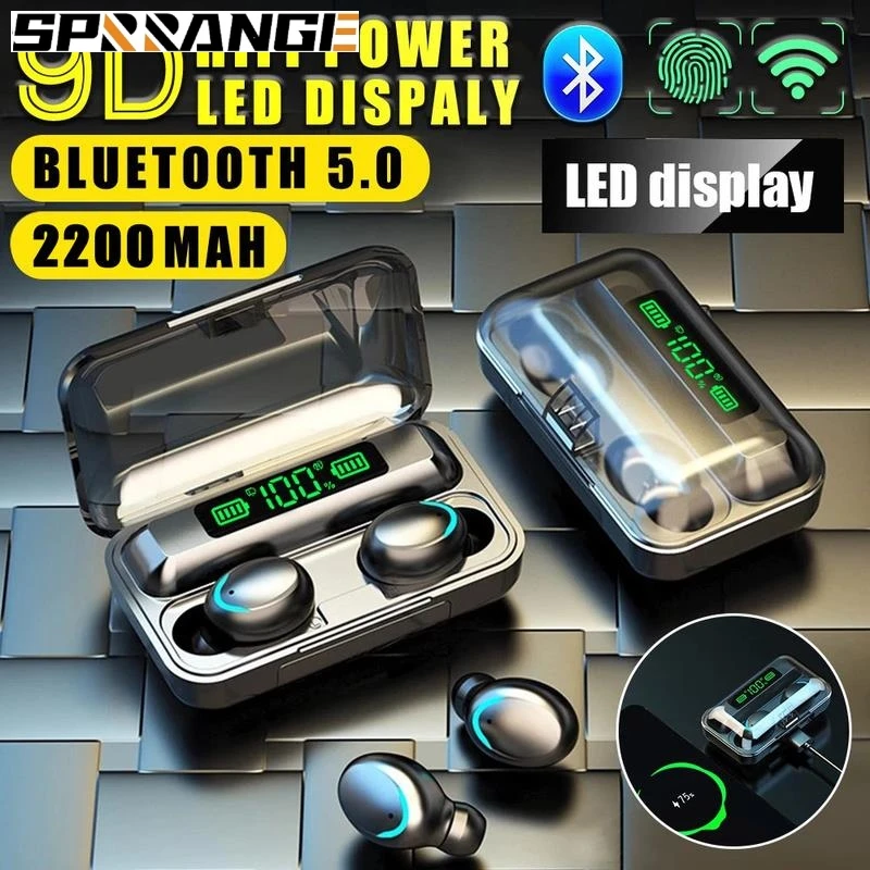 TWS Bluetooth 5.0 Earphones 9D Stereo Earbuds Sport Waterproof Headsets With Microphone 2200mAh Charging Box Wireless Headphone
TWS Bluetooth 5.0 Earphones 9D Stereo Earbuds Sport Waterproof Headsets With Microphone 2200mAh Charging Box Wireless Headphone