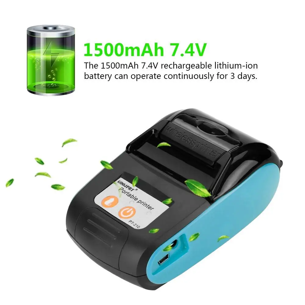58mm Portable Mini Bluetooth Wireless Thermal Receipt Ticket Printer for Mobile Phone Bill Shop Printer Store Home Outerdoor
58mm Portable Mini Bluetooth Wireless Thermal Receipt Ticket Printer for Mobile Phone Bill Shop Printer Store Home Outerdoor
