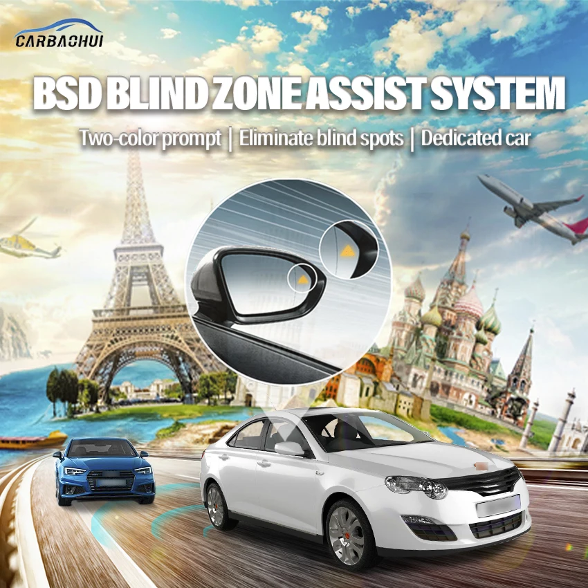 

Millimeter Wave Radar blind spot detection system BSD BSA BSM Monitoring Change Lane Parking assist For Roewe 550 2008-2021