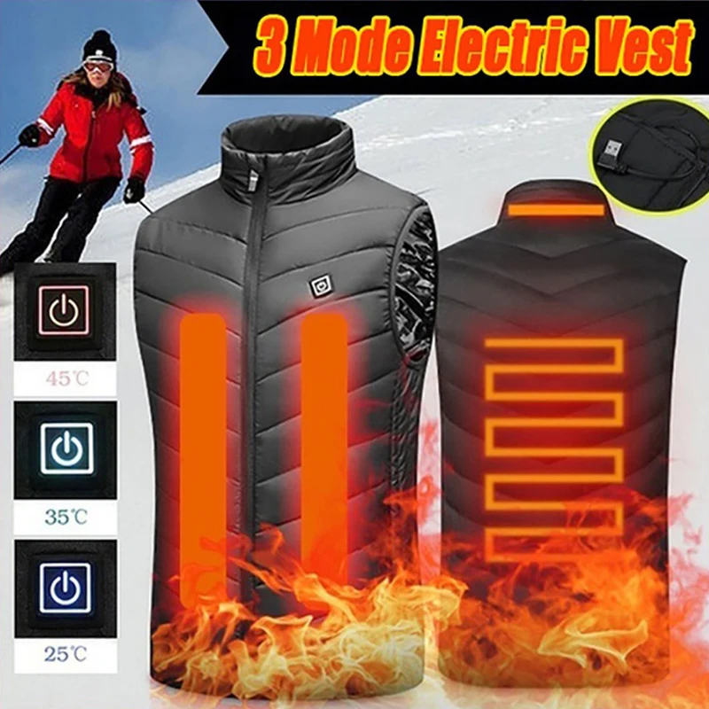 New Heated Vest Jacket Fashion Men Women Coat Clothes Intelligent Electric Heating Thermal Warm Clothes Winter Heated Hunt
New Heated Vest Jacket Fashion Men Women Coat Clothes Intelligent Electric Heating Thermal Warm Clothes Winter Heated Hunt