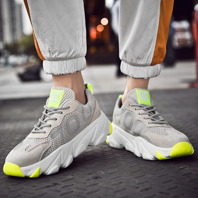 2020 Summer PU+Fabric Reflective Breathable Shoes Lovers Shoes Hot Chunky Sneakers Men Sport Shoes Height Increasing Sneakers
2020 Summer PU+Fabric Reflective Breathable Shoes Lovers Shoes Hot Chunky Sneakers Men Sport Shoes Height Increasing Sneakers