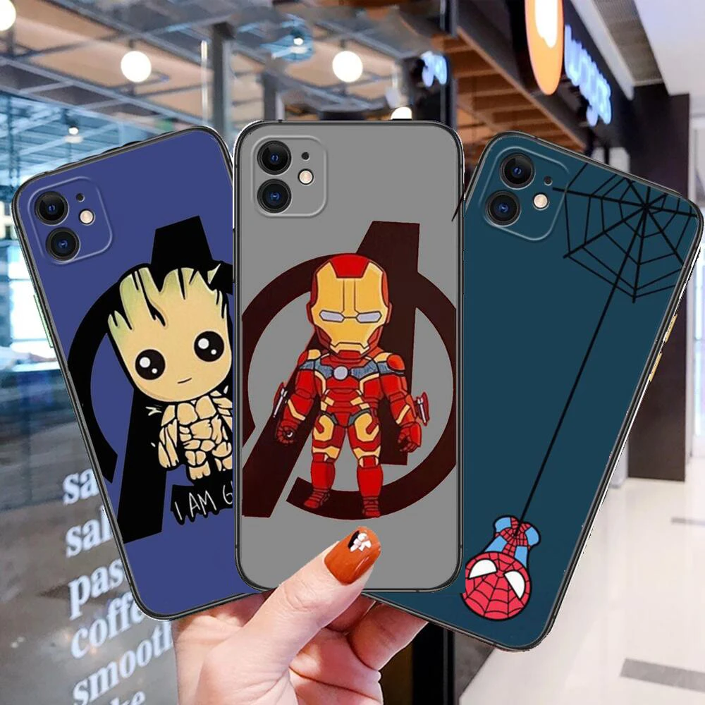 

Marvel Iron Man Phone Case Hull For Samsung Galaxy A70 A50 A51 A71 A52 A40 A30 A31 A90 A20E 5G a20s Black Shell Art Cell Cove