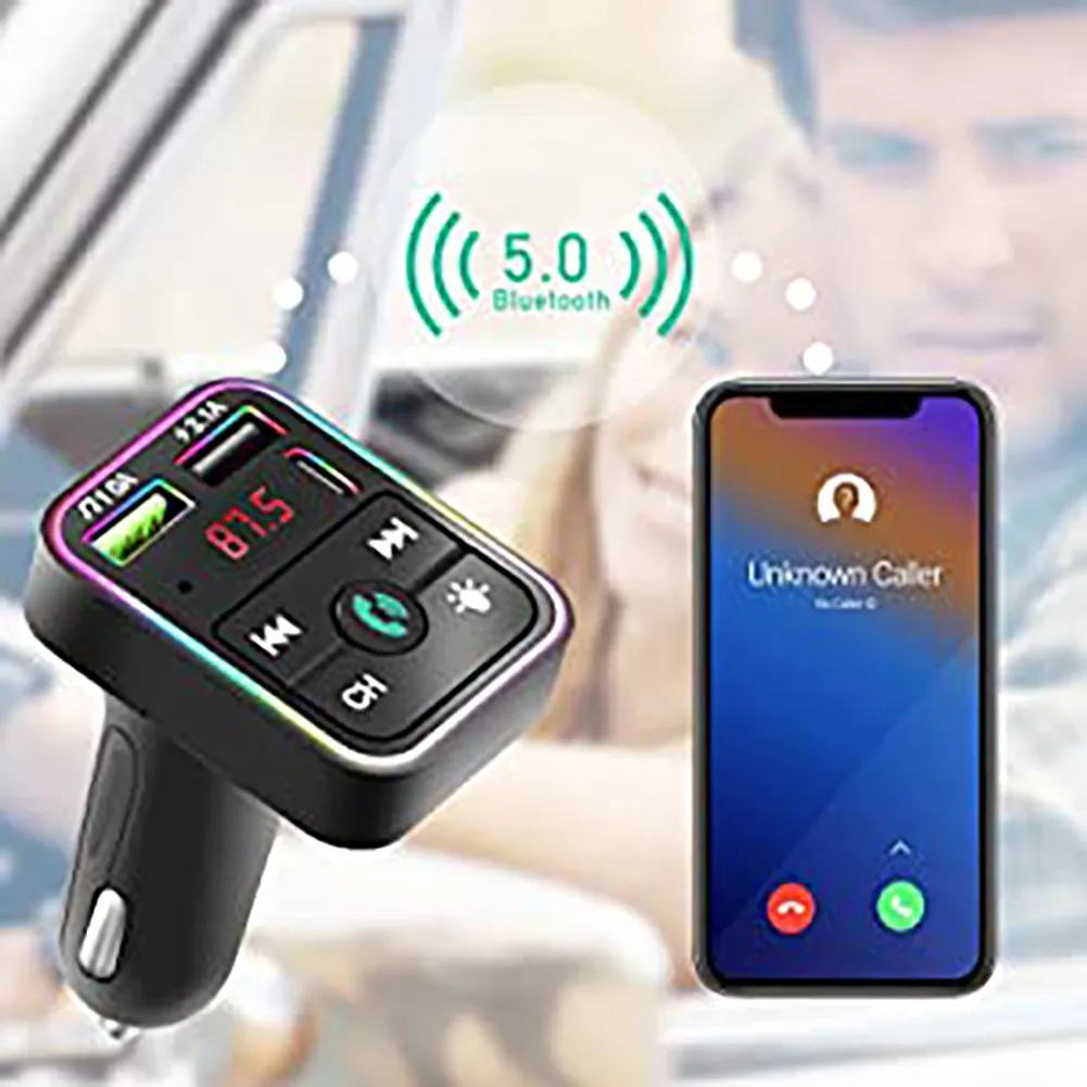 Bluetooth 5.0 Car Wireless FM Transmitter Adapter 2USB PD Charger AUX Hands-Free MP3 Modulator Music Player Wireless Audio
Bluetooth 5.0 Car Wireless FM Transmitter Adapter 2USB PD Charger AUX Hands-Free MP3 Modulator Music Player Wireless Audio