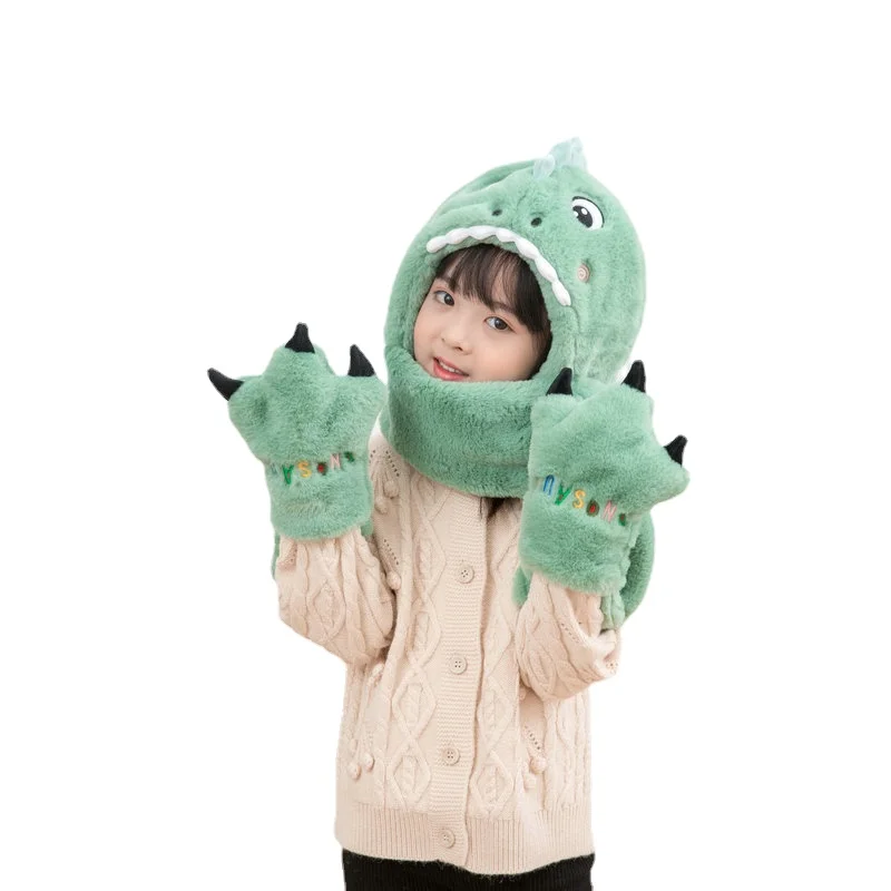 Children's Thickened Warm Dinosaur Hat Scarf Set Winter Men and Women Baby Ear Caps Three-piece One-piece Mommy and Me Bonnets
Children's Thickened Warm Dinosaur Hat Scarf Set Winter Men and Women Baby Ear Caps Three-piece One-piece Mommy and Me Bonnets