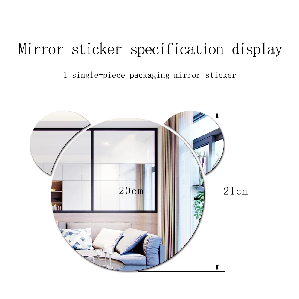 JM500 panda 1MM thick round mirror decorative mirror acrylic wall sticker room kindergarten decoration waterproof self-adhesive
JM500 panda 1MM thick round mirror decorative mirror acrylic wall sticker room kindergarten decoration waterproof self-adhesive