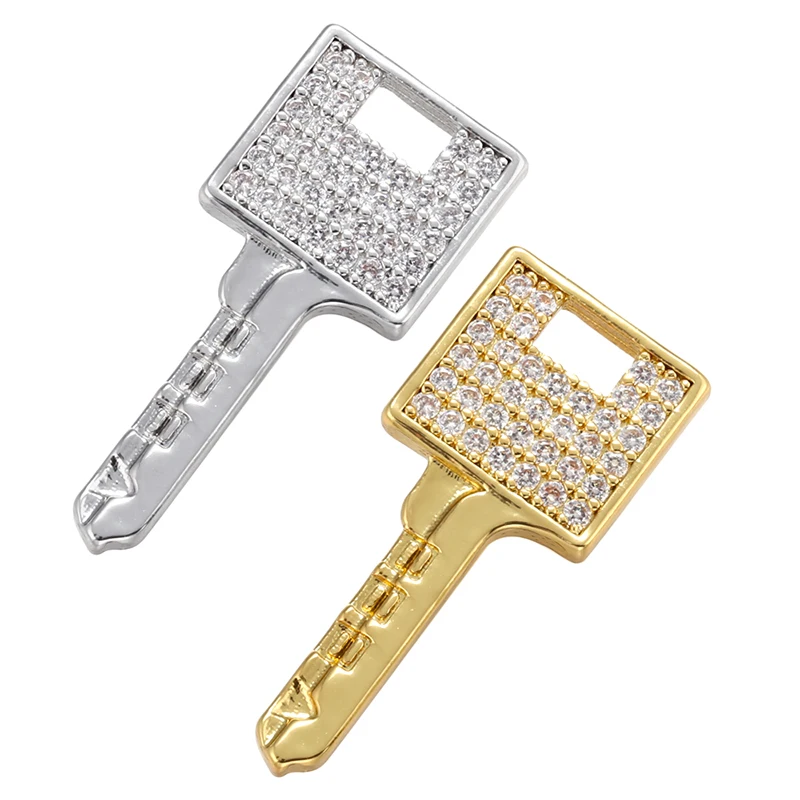 ZHUKOU key pendant cubic zirconia creative key charms for women handmade necklace earrings accessories supplies wholesale VD974
ZHUKOU key pendant cubic zirconia creative key charms for women handmade necklace earrings accessories supplies wholesale VD974