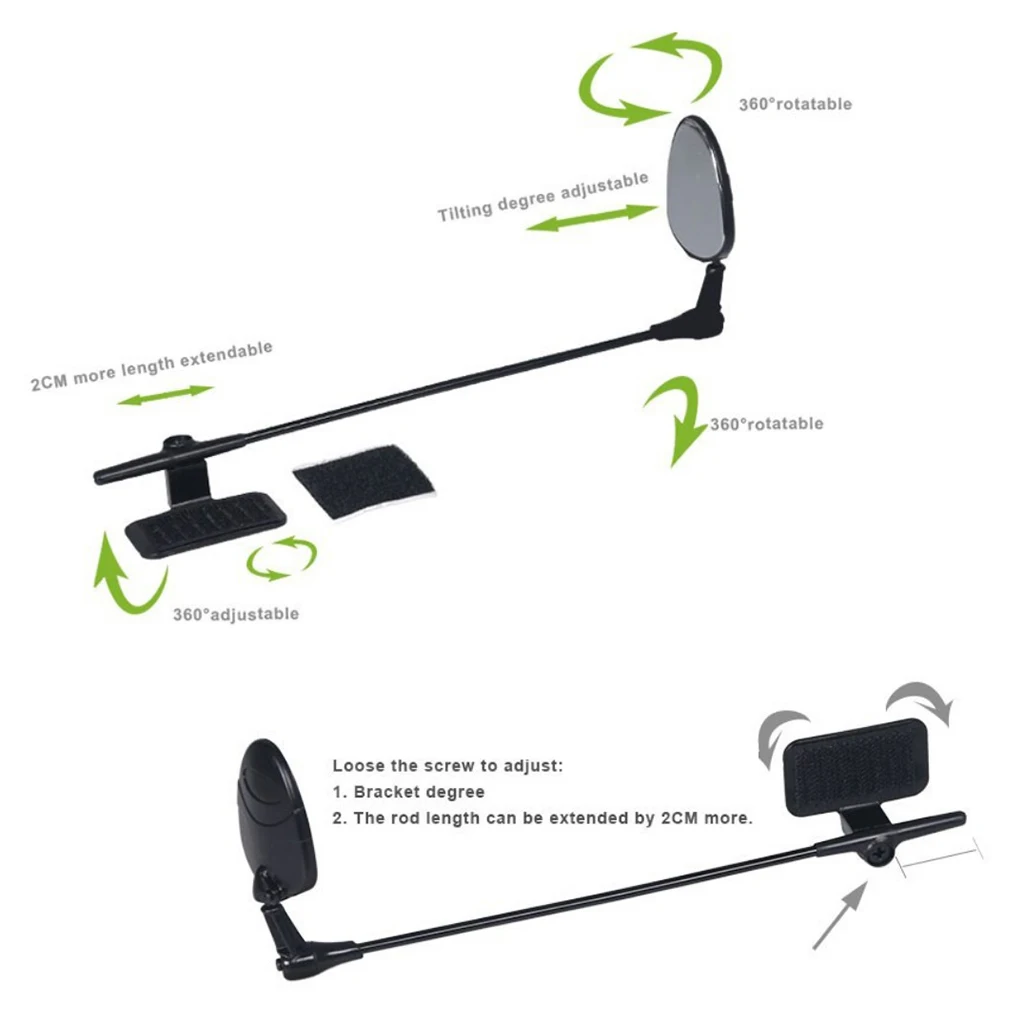 2x Durable Bike Mirror 360° Rotatable Bicycle Cycling Rear View Rearview
2x Durable Bike Mirror 360° Rotatable Bicycle Cycling Rear View Rearview