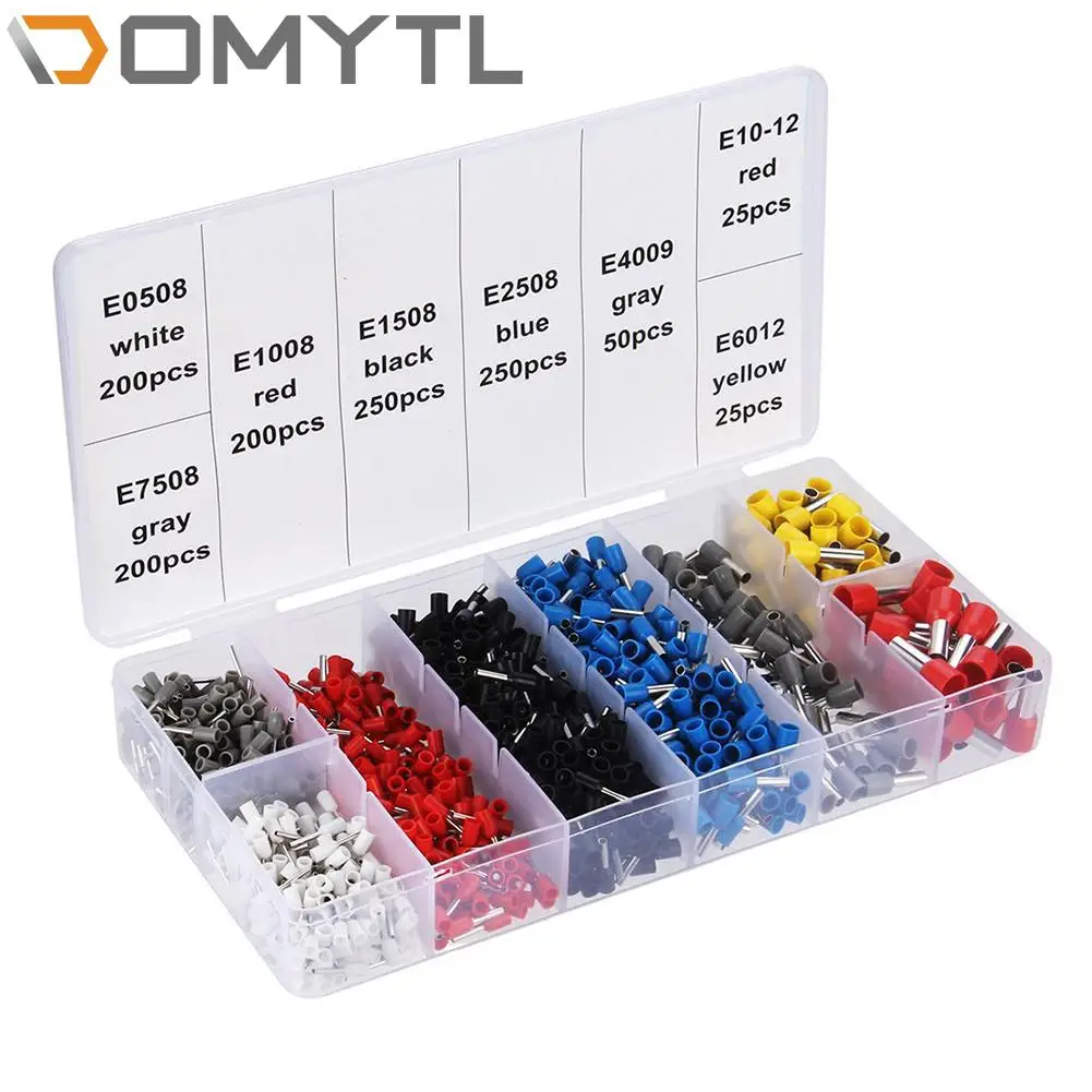 1200Pcs Tubular Terminal Block Tubular Pre-insulated Cold-pressed End Wiring Connector Crimp Terminals Set
1200Pcs Tubular Terminal Block Tubular Pre-insulated Cold-pressed End Wiring Connector Crimp Terminals Set