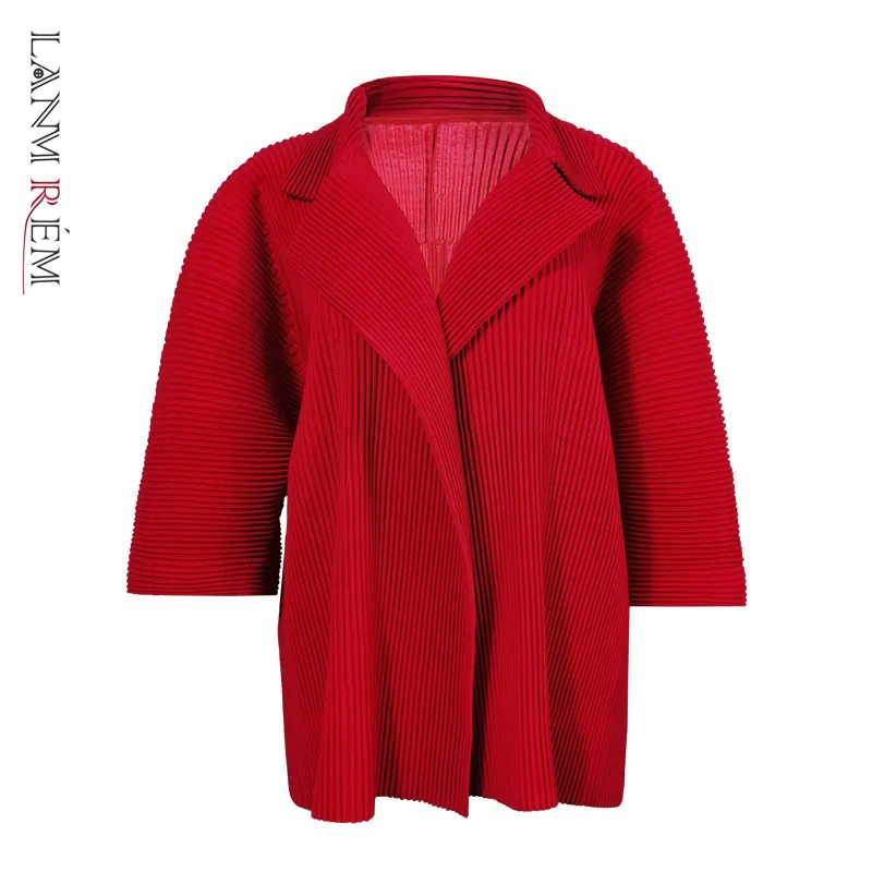 LANMREM 2022 New Arrivals Fashion Korea Style Solid Color Three Quarter Sleeve Open Stich Round Neck Pleated Coat Women 2T1583
LANMREM 2022 New Arrivals Fashion Korea Style Solid Color Three Quarter Sleeve Open Stich Round Neck Pleated Coat Women 2T1583