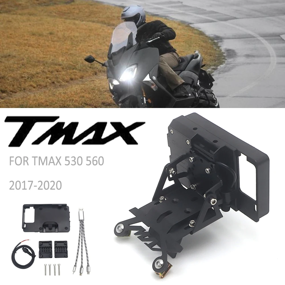 For YAMAHA TMAX T-MAX 530 560 2017- Motorcycle Windscreen Navigation Bracket USB Wireless Charging Mobile Phone Mounting Holder
For YAMAHA TMAX T-MAX 530 560 2017- Motorcycle Windscreen Navigation Bracket USB Wireless Charging Mobile Phone Mounting Holder