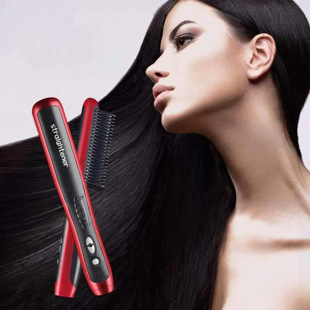 Multifunctional Curling Straightening Iron Hair Straightener Dual-Purpose Straight Hair Comb Curler Straight Clips
Multifunctional Curling Straightening Iron Hair Straightener Dual-Purpose Straight Hair Comb Curler Straight Clips