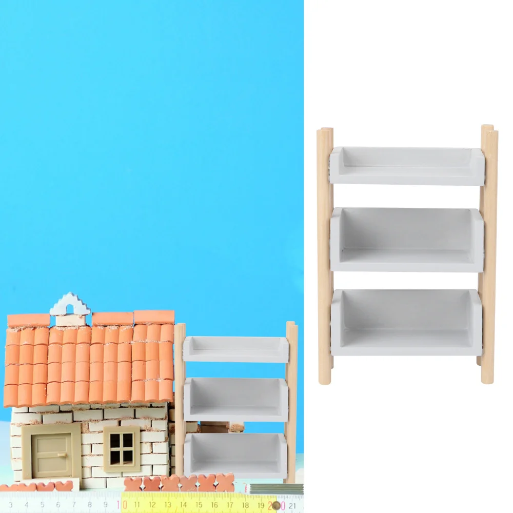 1Pc Small House Accessory Mini Storage Rack Miniature Decor Book Shelf (Grey)
1Pc Small House Accessory Mini Storage Rack Miniature Decor Book Shelf (Grey)