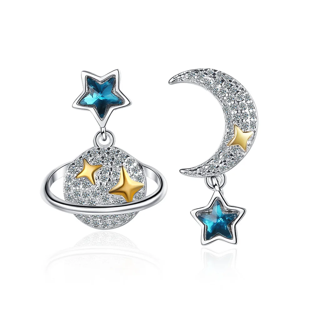 New Arrival 925 Silver Needle Sweet Moon & Star Shiny CZ Zircon Ladies Tassels Stud Earrings Jewellery Gift No Fade
New Arrival 925 Silver Needle Sweet Moon & Star Shiny CZ Zircon Ladies Tassels Stud Earrings Jewellery Gift No Fade