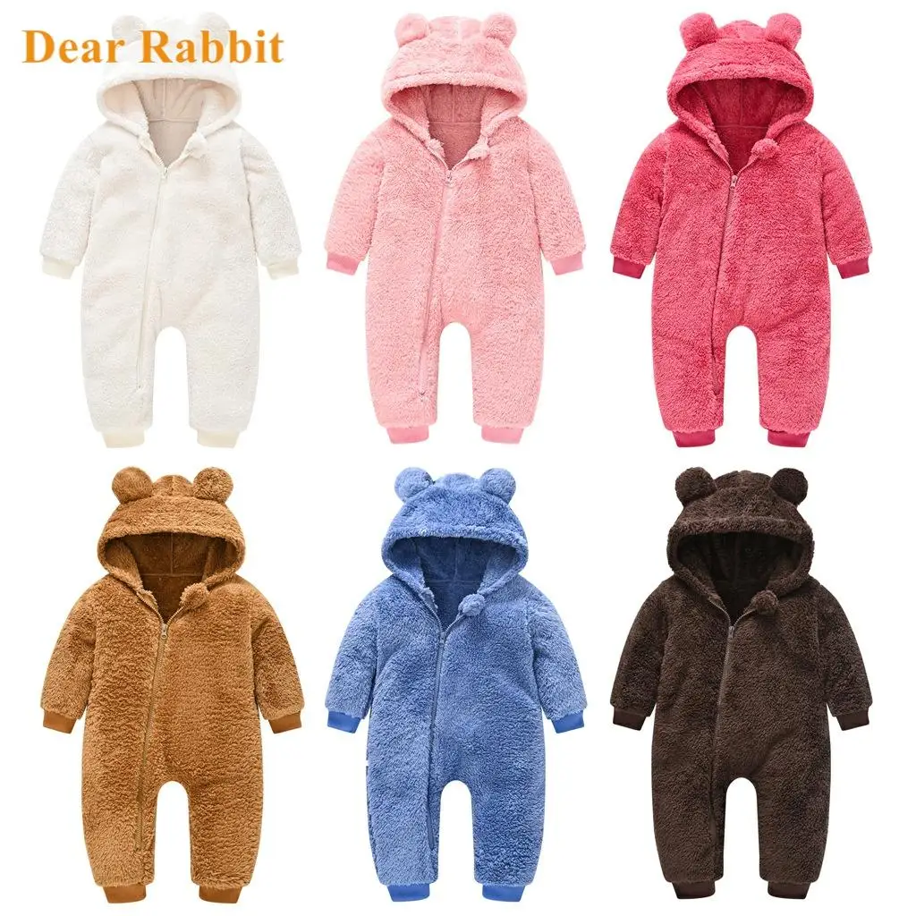 2021 New born Cute baby jumpsuit costume Newborn Boy Girl Clothes Long Sleeve Hoddies Bear Zipper Romper Autumn Winter Wear 0-4Y
2021 New born Cute baby jumpsuit costume Newborn Boy Girl Clothes Long Sleeve Hoddies Bear Zipper Romper Autumn Winter Wear 0-4Y