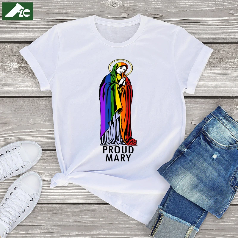 Unisex Proud Mary Rainbow Flag Graphic T Shirt Women Lgbt Gay Pride Vintage Women T-Shirt 100% Cotton Tee Harajuku Girls Top 90s
Unisex Proud Mary Rainbow Flag Graphic T Shirt Women Lgbt Gay Pride Vintage Women T-Shirt 100% Cotton Tee Harajuku Girls Top 90s