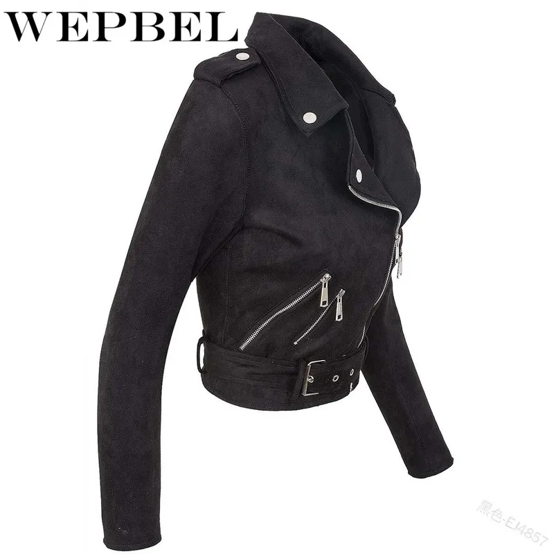 WEPBEL Women Autumn Spring Short Jacket Ladies Plus Size Fashion Frosted Fleece Turn-down Collar Zippers Long Sleeve Crop Coat
WEPBEL Women Autumn Spring Short Jacket Ladies Plus Size Fashion Frosted Fleece Turn-down Collar Zippers Long Sleeve Crop Coat