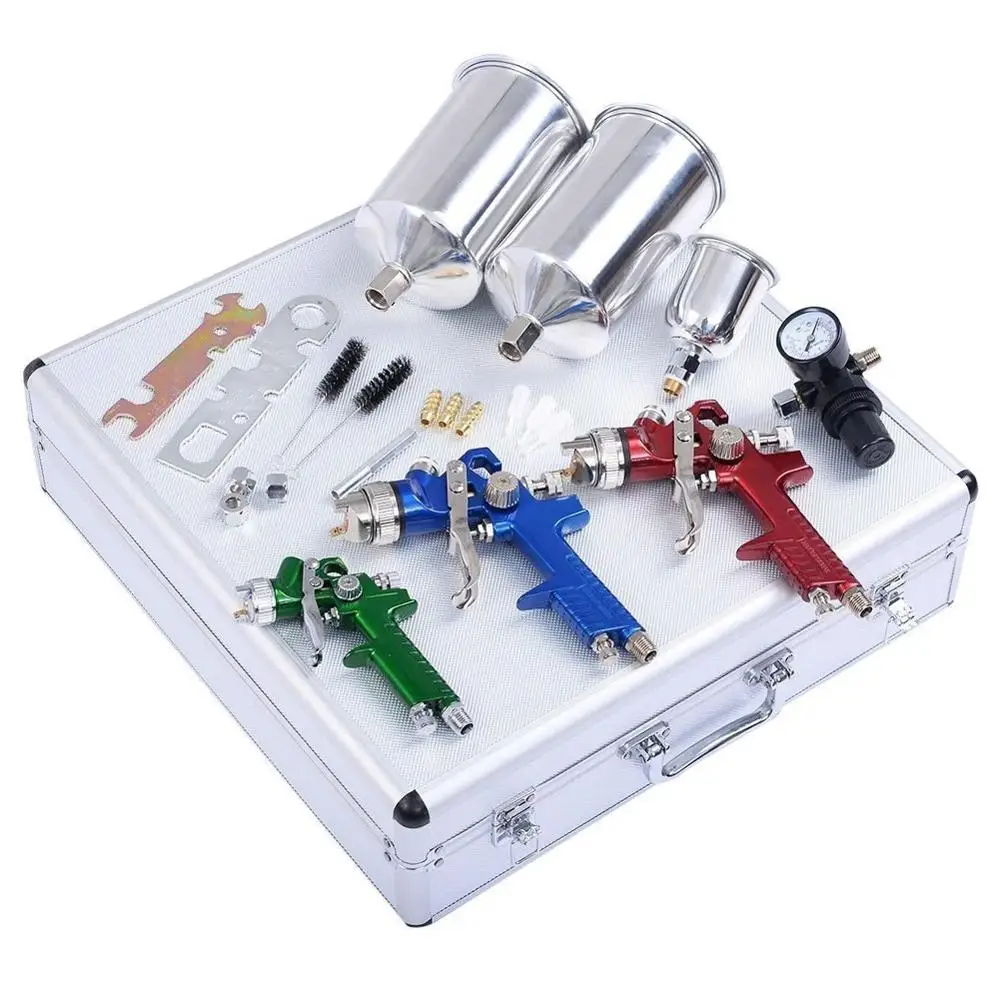 Профессиональный HVLP 1000 мл 125CC 1/1.4/1.8 мм сопло гравитации пневматическая краска Spay пистолет для автомобиля авто ремонт инструмент краски ing Kit
Профессиональный HVLP 1000 мл 125CC 1/1.4/1.8 мм сопло гравитации пневматическая краска Spay пистолет для автомобиля авто ремонт инструмент краски ing Kit