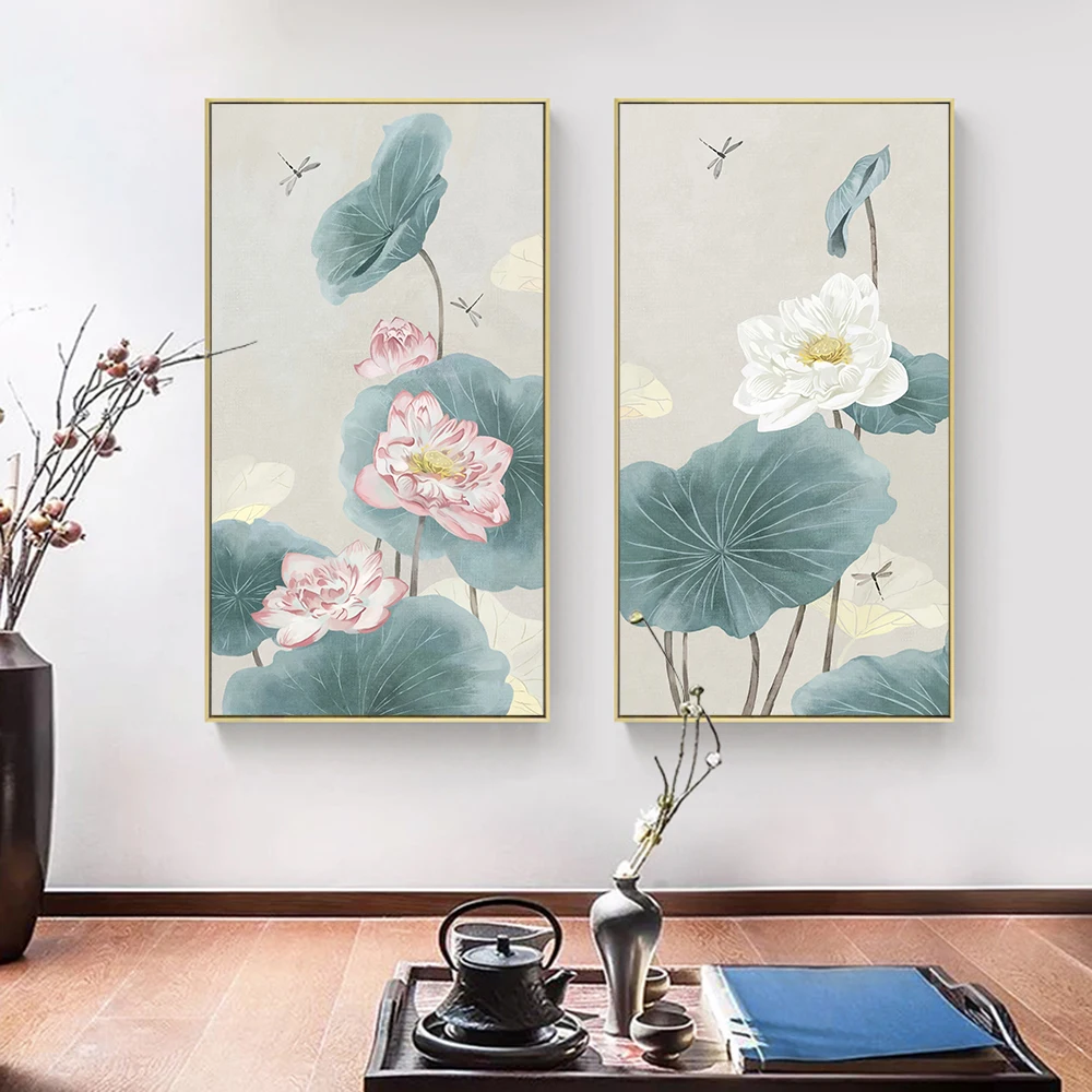 Abstract Lotus Flower And Leaves Painting Canvas Wall Art Picture Nordic Plant Posters And Prints For Living Room Home Decor
Abstract Lotus Flower And Leaves Painting Canvas Wall Art Picture Nordic Plant Posters And Prints For Living Room Home Decor