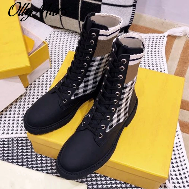 Prowow Mixed Color New Black Gingham Boots Spring Autumn Brand Design Round Toe Leather Women Shoes Fashion Female Boots
Prowow Mixed Color New Black Gingham Boots Spring Autumn Brand Design Round Toe Leather Women Shoes Fashion Female Boots