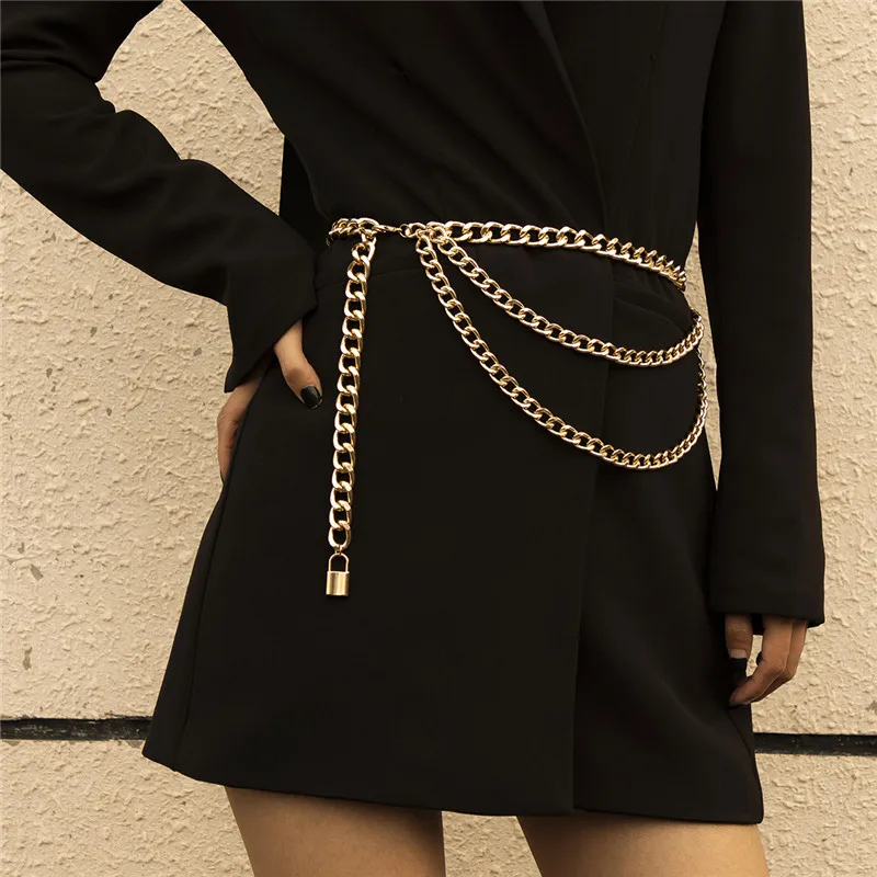 Korean Version Simple Punk Style Aluminum Chain Lock Waist Chain Temperament All-match Casual Yoga Body Chain Female Accessories
Korean Version Simple Punk Style Aluminum Chain Lock Waist Chain Temperament All-match Casual Yoga Body Chain Female Accessories