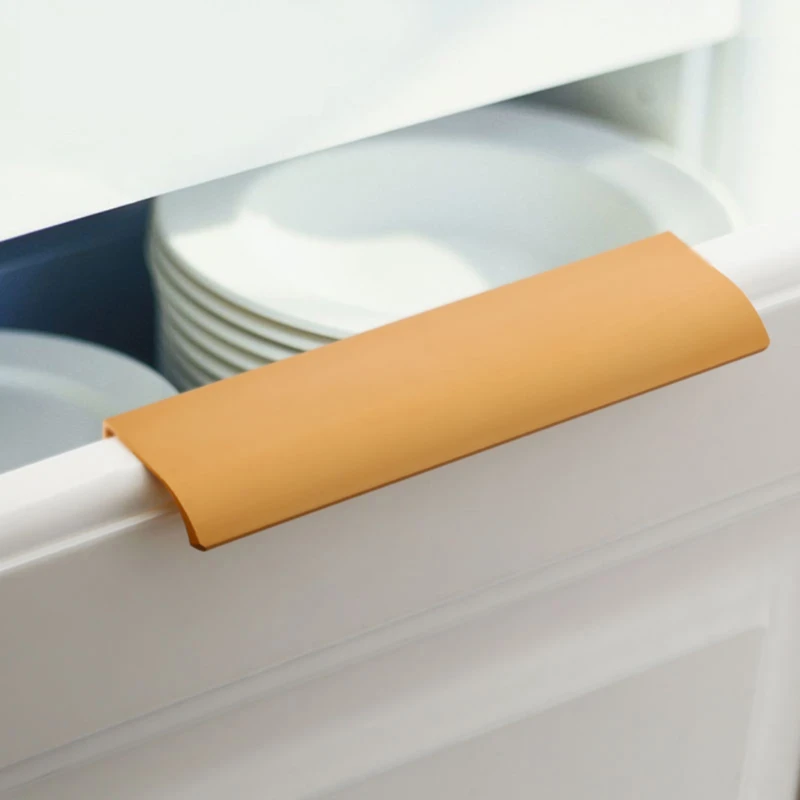 Hidden Handle Aluminum Kitchen Cabinet Edge Sealing Long Handle Drawer Invisible Handle Household Accessories 
Hidden Handle Aluminum Kitchen Cabinet Edge Sealing Long Handle Drawer Invisible Handle Household Accessories