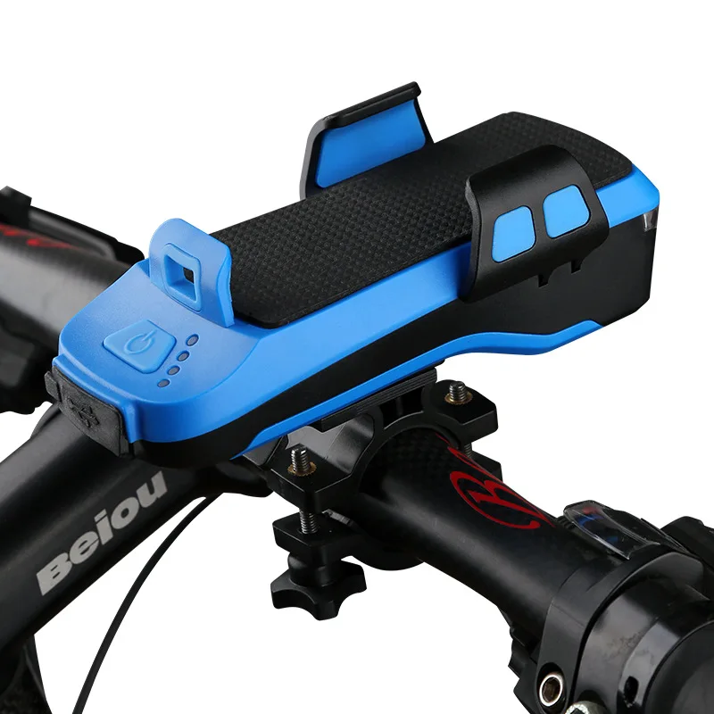 Bicycle Cellphone Holder Headlight USB Charging Treasure with Mobile Phone Stand Bicycle Horn Light Safety Alarm Lamp
Bicycle Cellphone Holder Headlight USB Charging Treasure with Mobile Phone Stand Bicycle Horn Light Safety Alarm Lamp