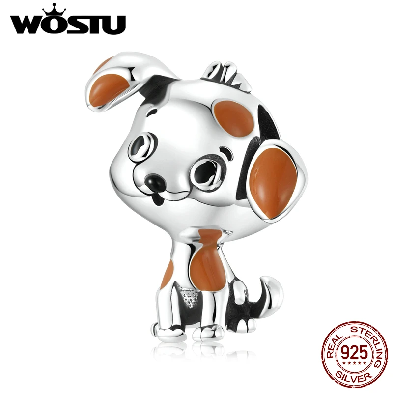 WOSTU 925 Sterling Silver Animals Cute Lively Dog Charm Bead Pendant Fit Original Bracelet Necklace For Women Jewelry CQC2159
WOSTU 925 Sterling Silver Animals Cute Lively Dog Charm Bead Pendant Fit Original Bracelet Necklace For Women Jewelry CQC2159