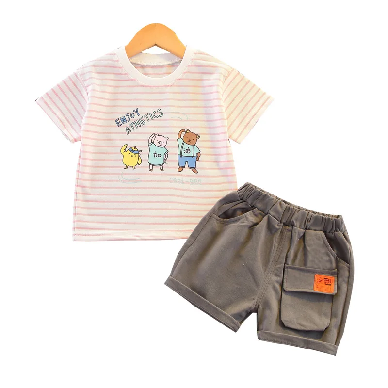 New Summer New Style Baby Girls Boys Clothing Kids Cloth Lovely Strips T-Shirt Shorts Infant Children Fashion Costume Tracksuits
New Summer New Style Baby Girls Boys Clothing Kids Cloth Lovely Strips T-Shirt Shorts Infant Children Fashion Costume Tracksuits