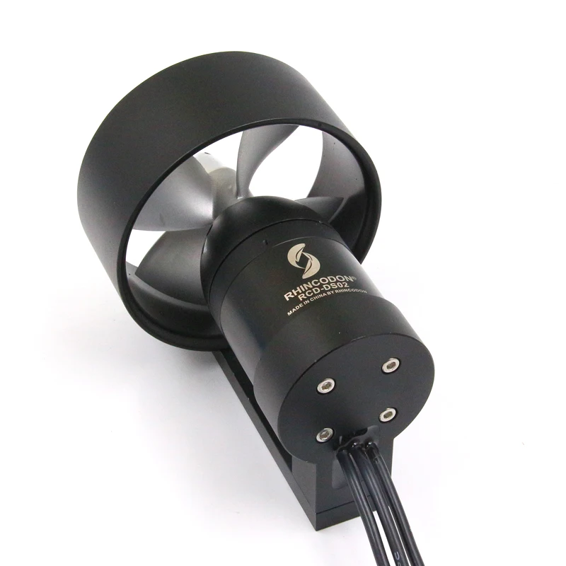9.2KG waterproof azimuth thruster DS-02 6S 24V full CNC metal material ROV RC boat robot submarine POD BLDC motor direct drive