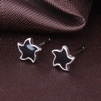 New S925 Sterling Silver Star Earrings Korean Style Personality Drop Glue Star Earrings Earrings Silver Jewelry Hbe336 
New S925 Sterling Silver Star Earrings Korean Style Personality Drop Glue Star Earrings Earrings Silver Jewelry Hbe336