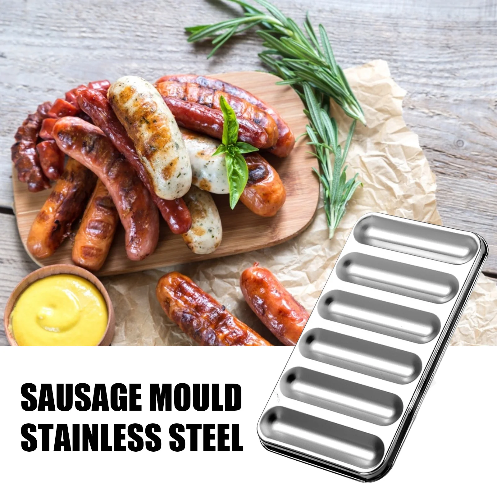 Sausage Mold Stainless Steel 304 Children's Hot Dog Making Mould DIY Baked Ham Sausage Maker Box Household Kitchen Baking Tools
Sausage Mold Stainless Steel 304 Children's Hot Dog Making Mould DIY Baked Ham Sausage Maker Box Household Kitchen Baking Tools