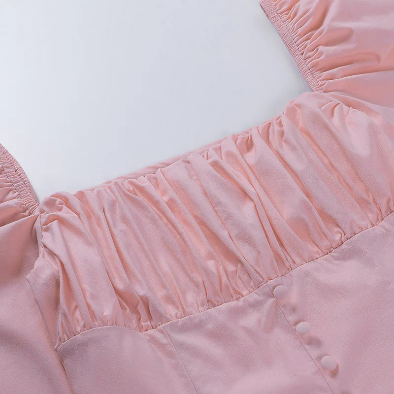 WannaThis Pink Shirts Women Long Sleeve Elegant Female Cropped Shirts Front Button Solid Ruched Stretchy Fashion Puff Sleeve Top
WannaThis Pink Shirts Women Long Sleeve Elegant Female Cropped Shirts Front Button Solid Ruched Stretchy Fashion Puff Sleeve Top
