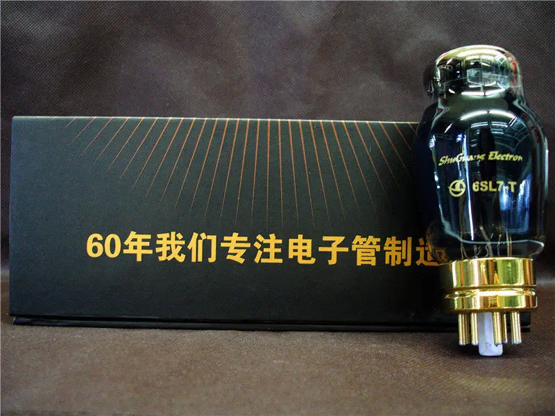 1 шт./2 шт. Shuguang трубка 6SL7-T Золотая основа золотые штифты прямые замены 6N9P/6SL 7GT